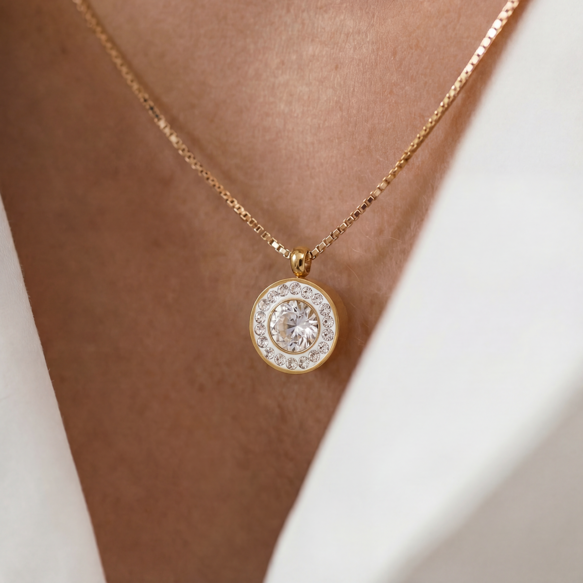 Halo Medallion Necklace