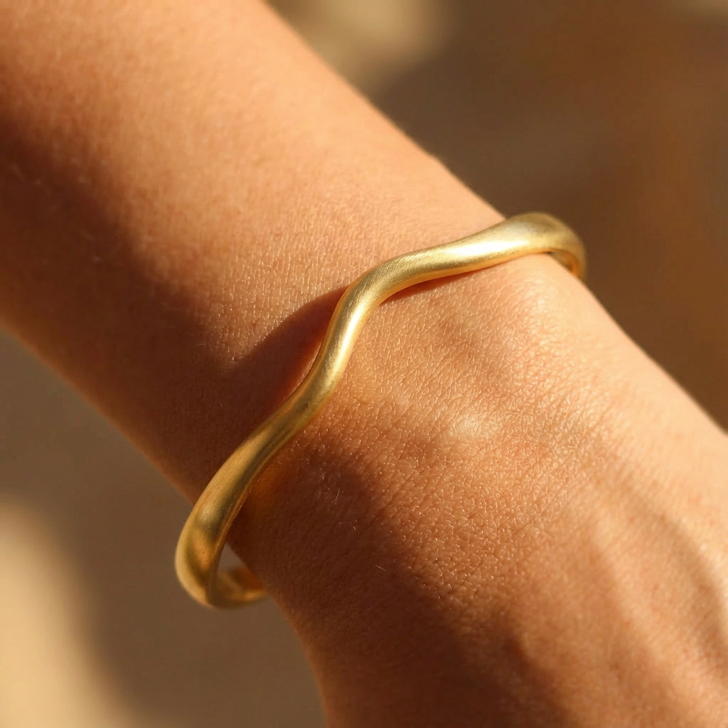 Spotlight Gold Cuff Bracelet