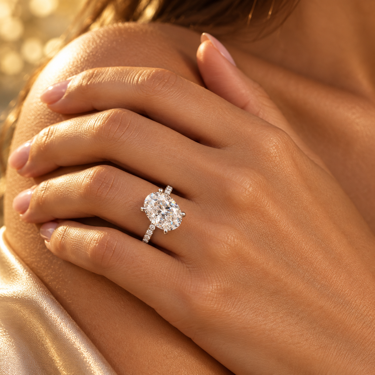 Ottavia Oval Pavé Ring