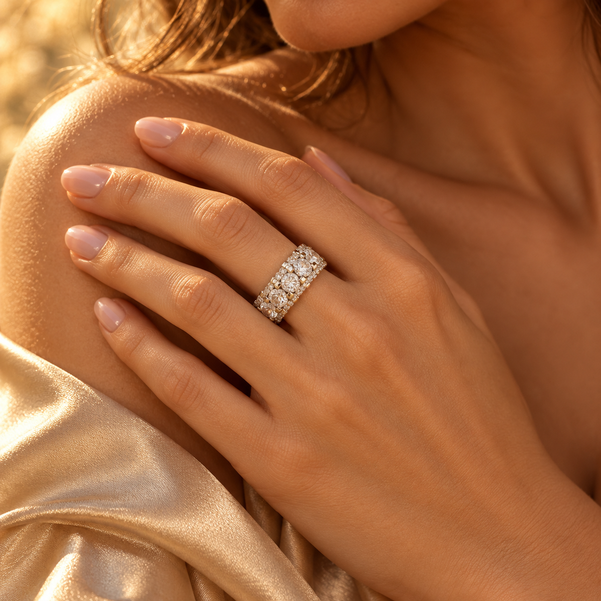 Mia Double Pavé Ring