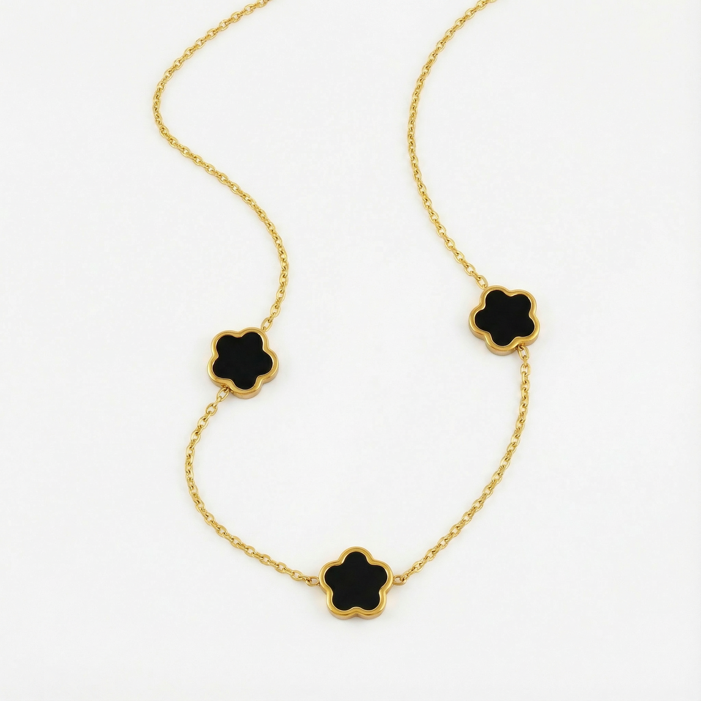 Spotlight Black Blossom Necklace