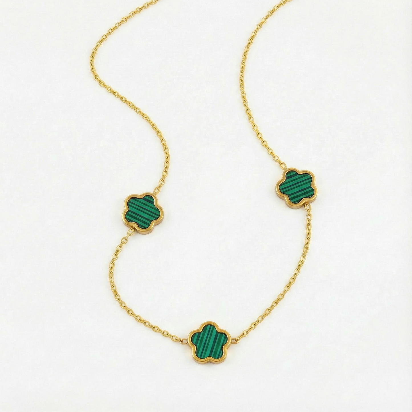 Spotlight Green Blossom Necklace