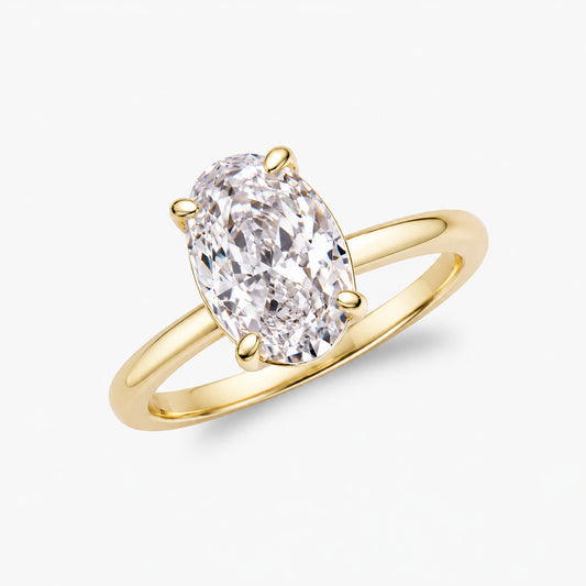Aurora Oval Solitaire