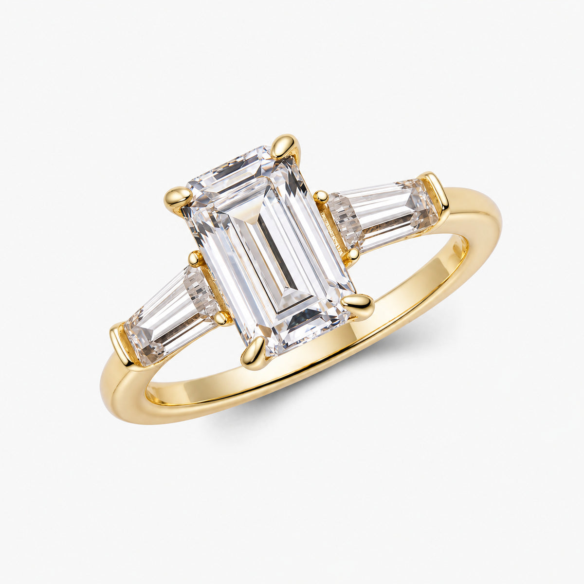 Carlotta Emerald Trilogy Ring