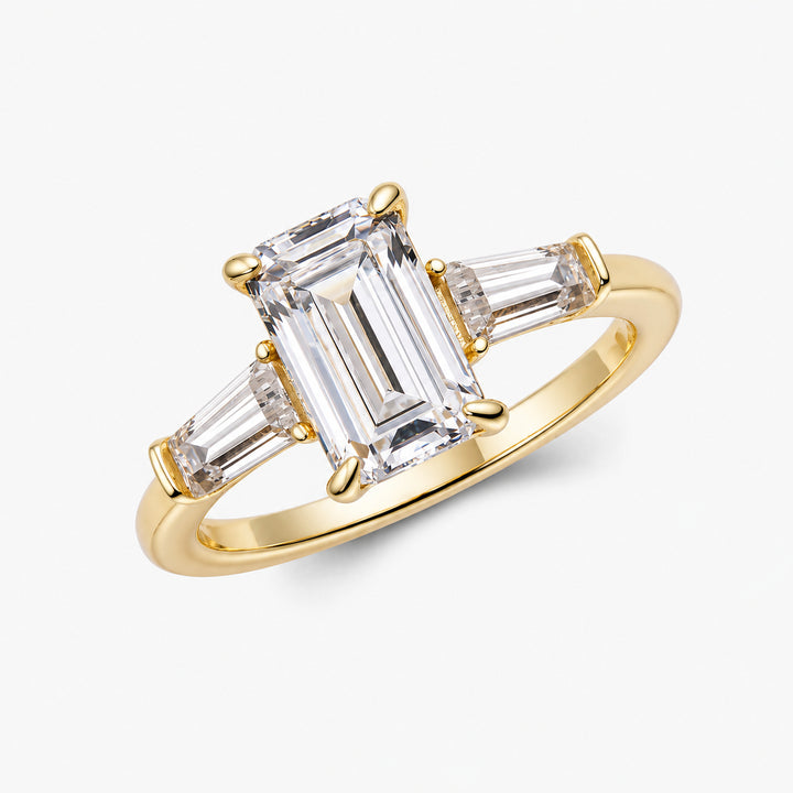 Carlotta Emerald Trilogy Ring