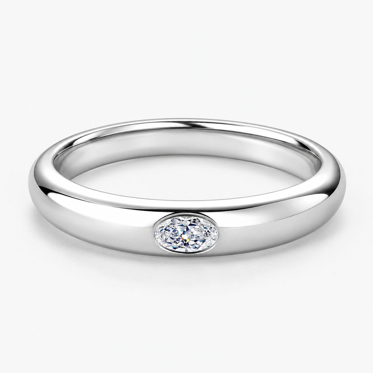 Lune Oval Bezel Band