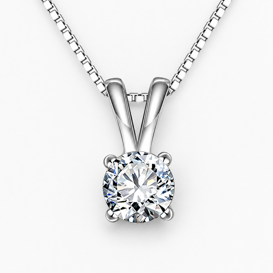 Solitaire Round Pendant