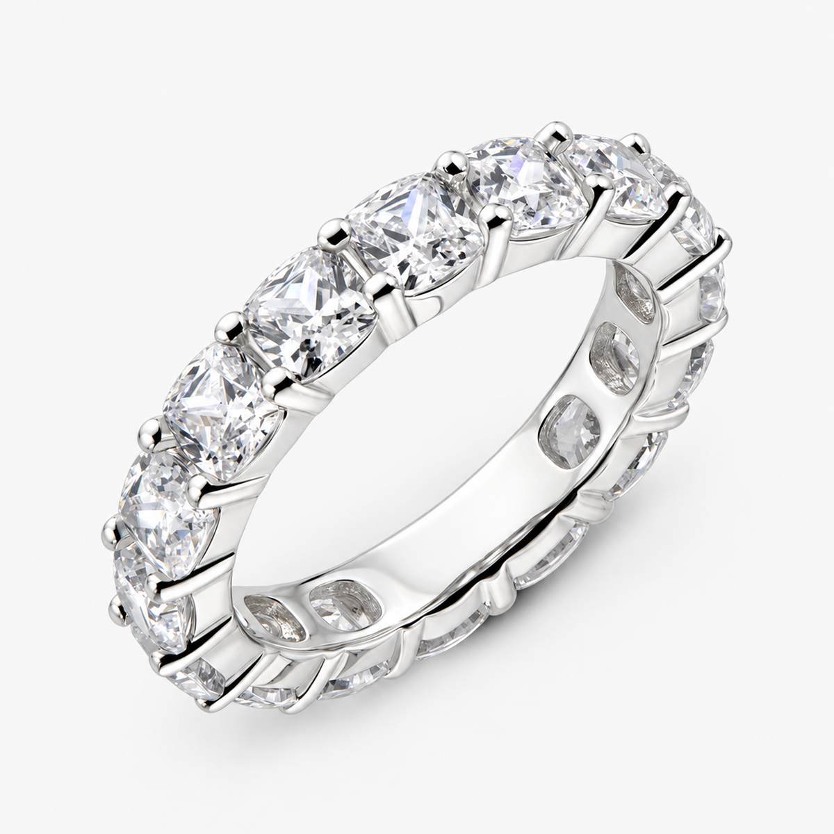 Chiara Cushion Eternity Band