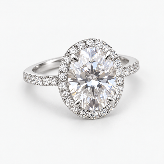 Ilaria Oval Halo Ring