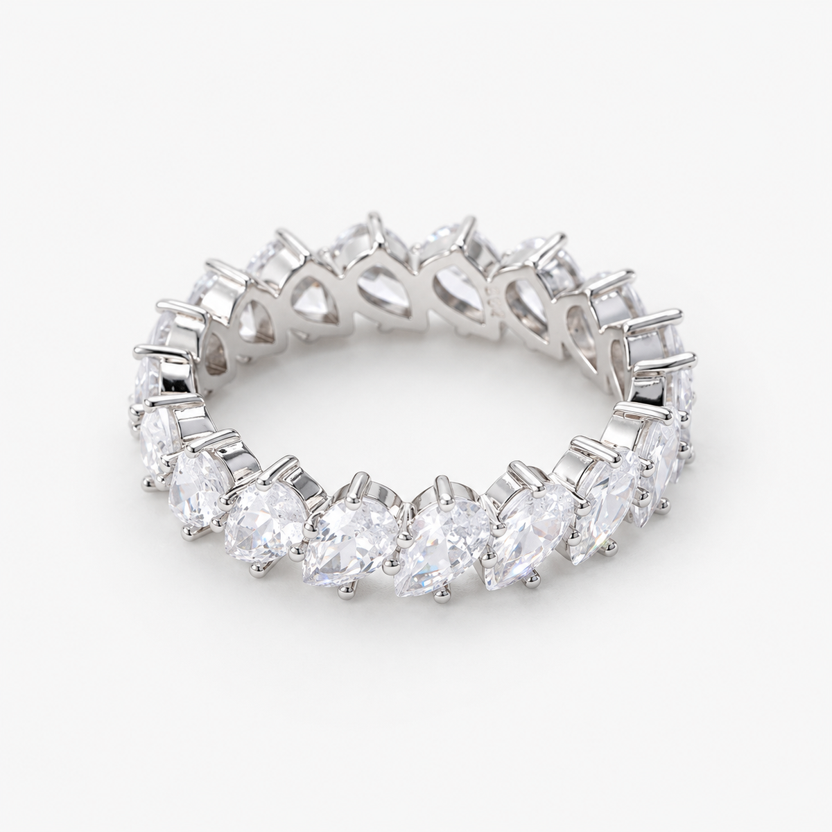 Gioia Pear Eternity Band