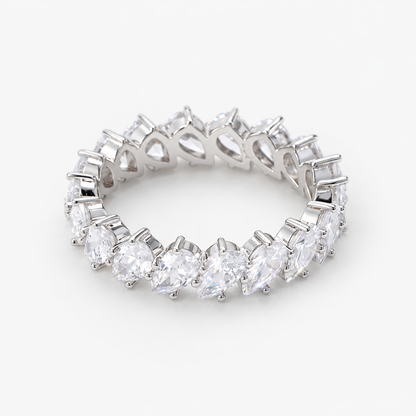 Gioia Pear Eternity Band