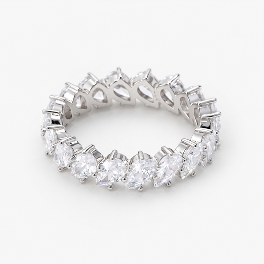 Gioia Pear Eternity Band