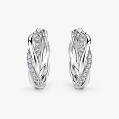 Twist Baguette Hoops