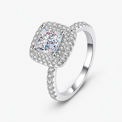 Imperia Cushion Halo Ring