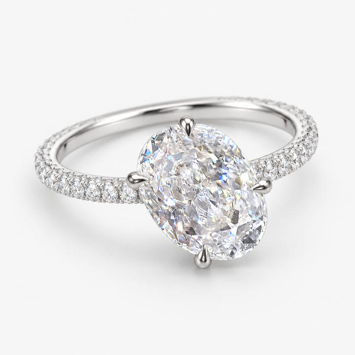 Ottavia Oval Pavé Ring