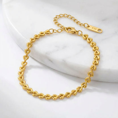 Chain Of Hearts Bracelet