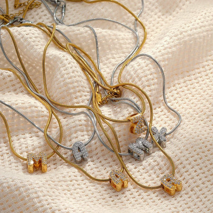 Spotlight Gold-Plated Initial Pendant Necklace