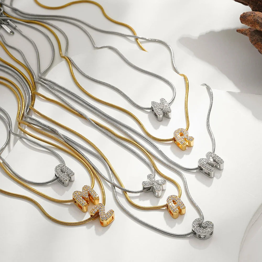 Spotlight Gold-Plated Initial Pendant Necklace