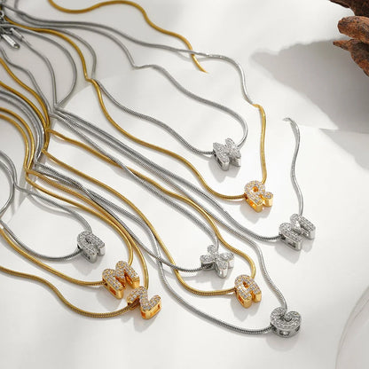 Spotlight Gold-Plated Initial Pendant Necklace