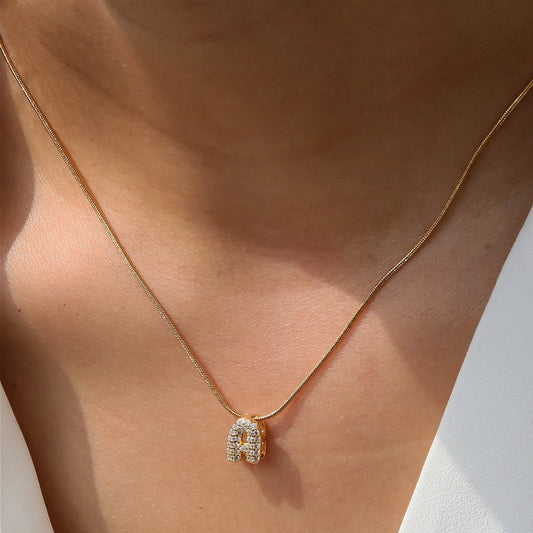 Spotlight Gold-Plated Initial Pendant Necklace
