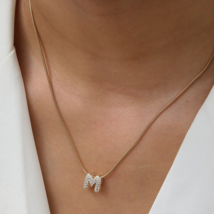 Spotlight Gold-Plated Initial Pendant Necklace