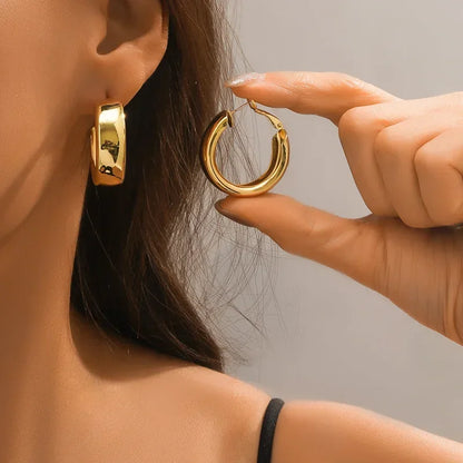 Spotlight Knot Hoop Earrings