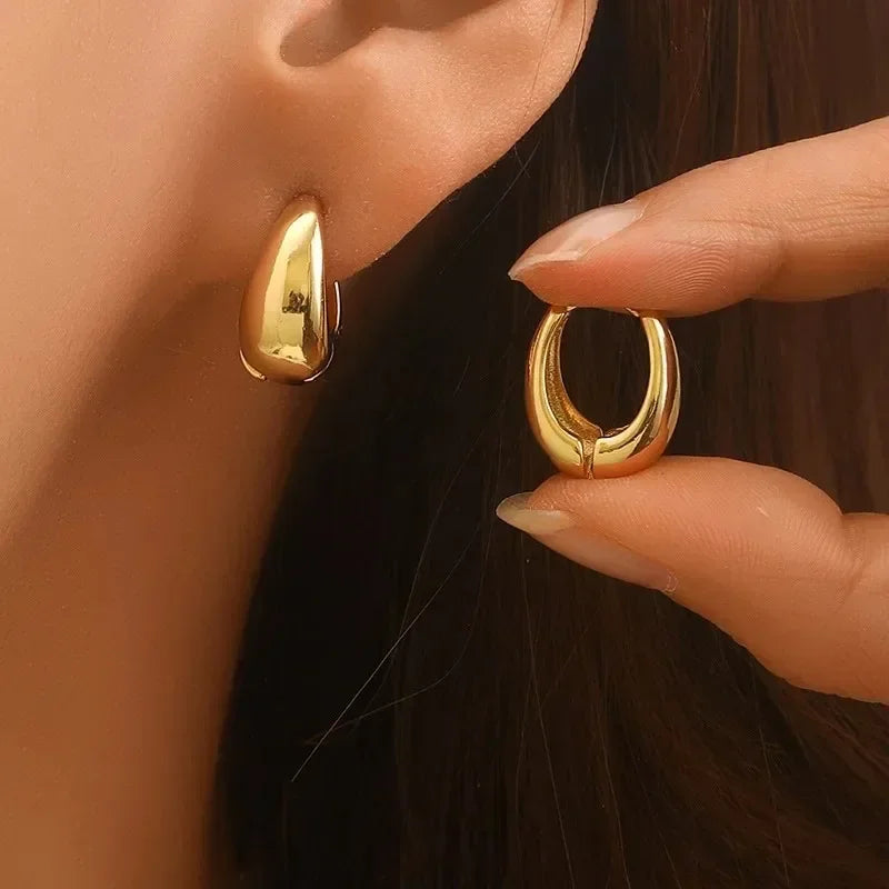 Spotlight Knot Hoop Earrings
