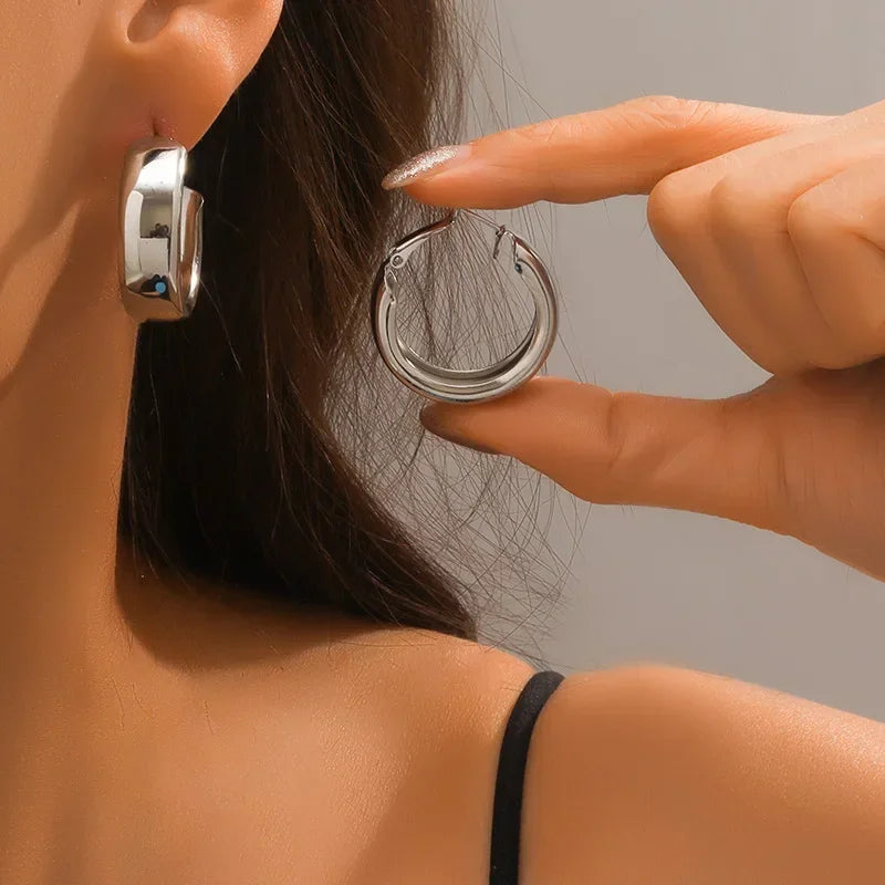 Spotlight Knot Hoop Earrings