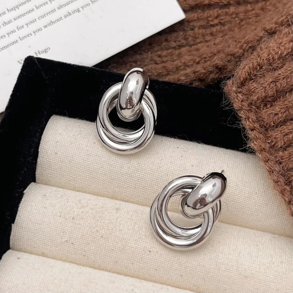 Spotlight Knot Hoop Earrings