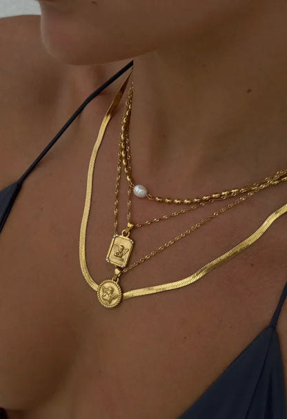 Spotlight Golden Angel Necklace
