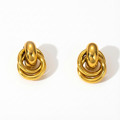 Spotlight Knot Hoop Earrings