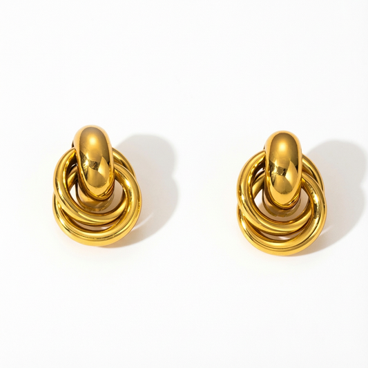 Spotlight Knot Hoop Earrings