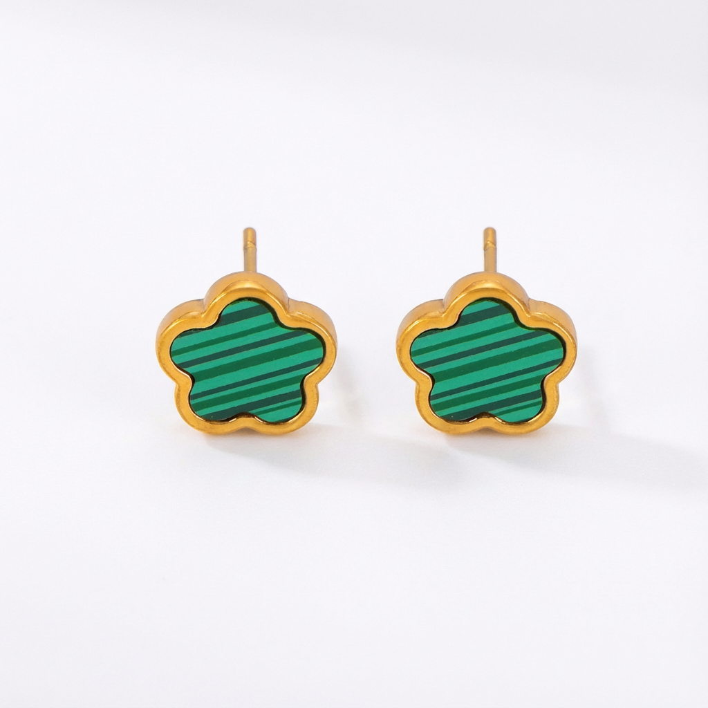 Spotlight Green Blossom Earrings