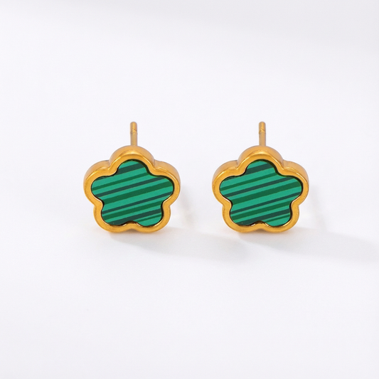 Spotlight Green Blossom Earrings