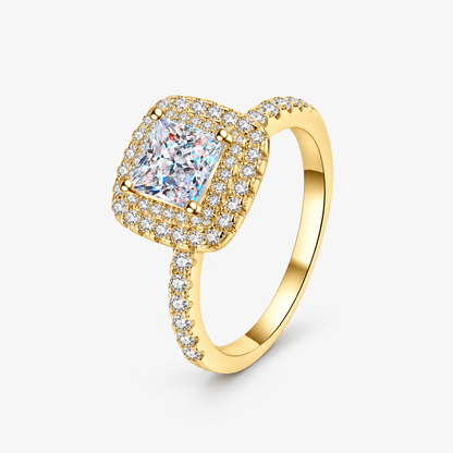 Imperia Cushion Halo Ring