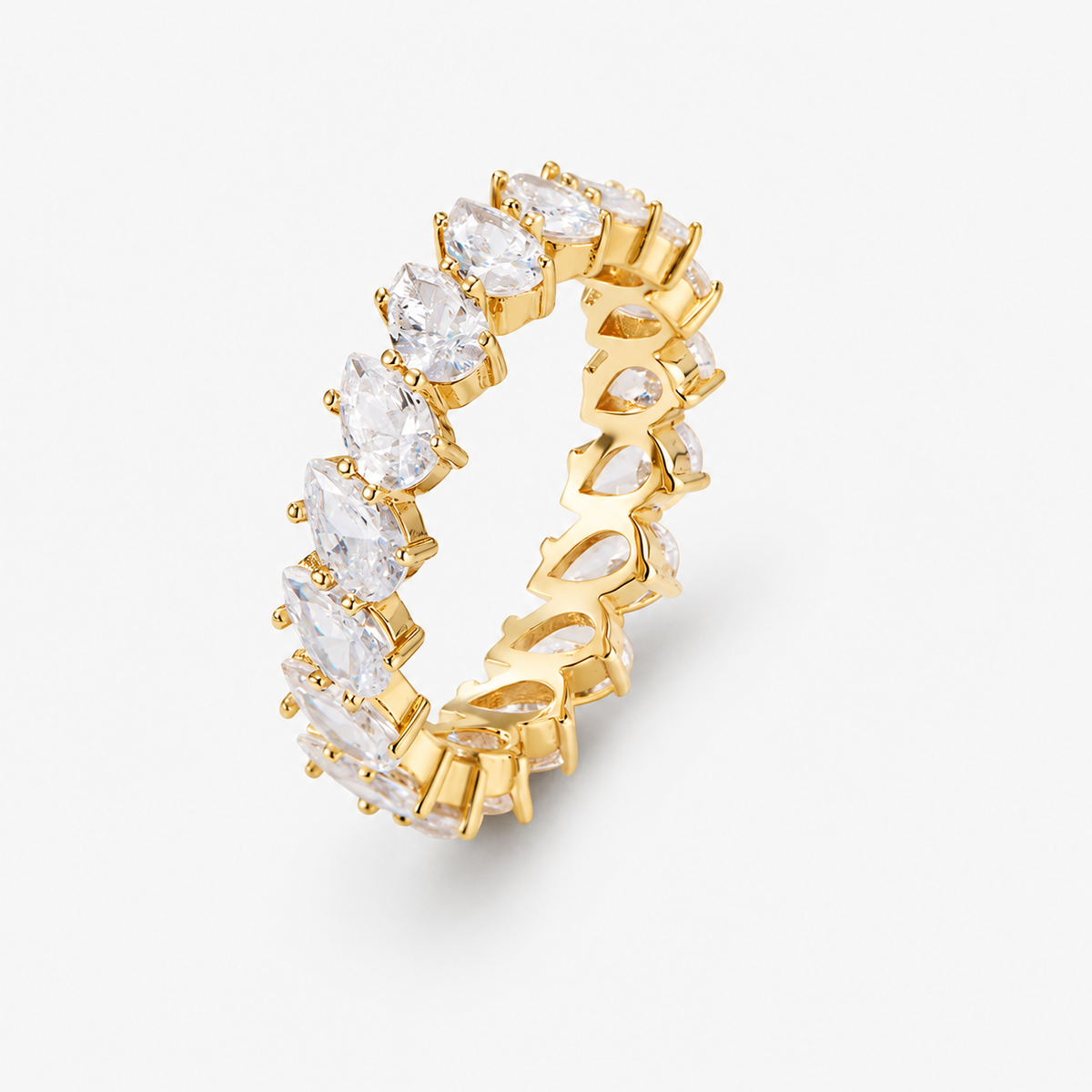 Gioia Pear Eternity Band