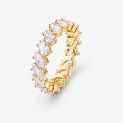 Gioia Pear Eternity Band