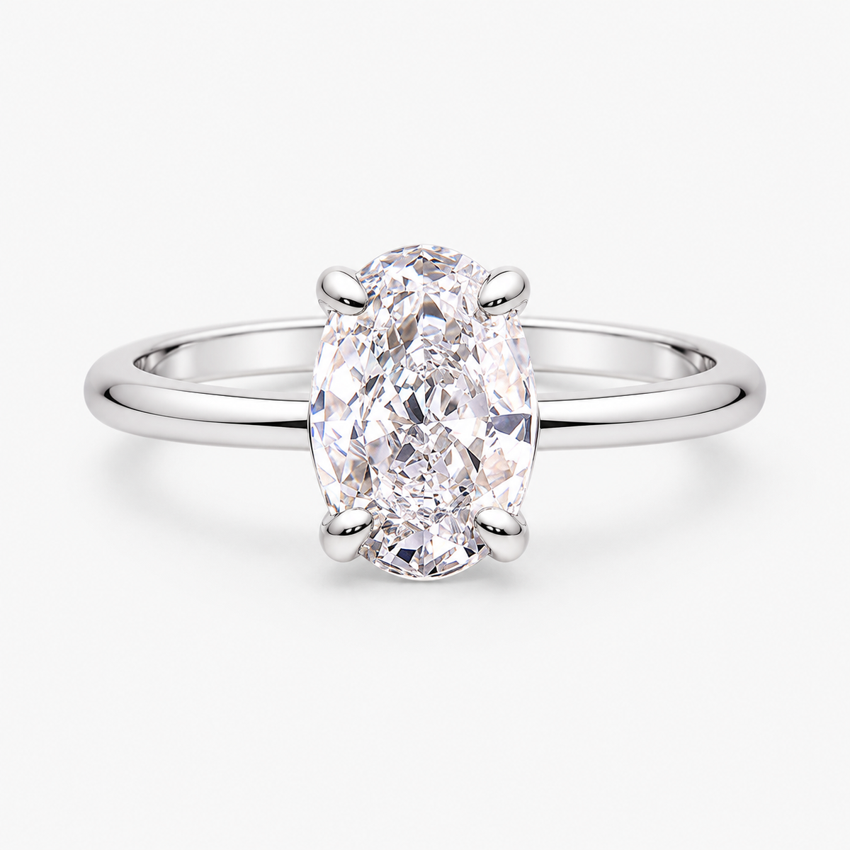 Aurora Oval Solitaire
