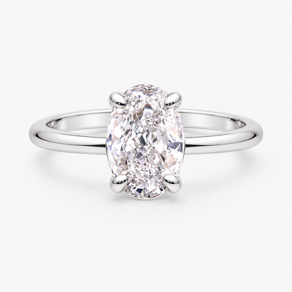 Aurora Oval Solitaire