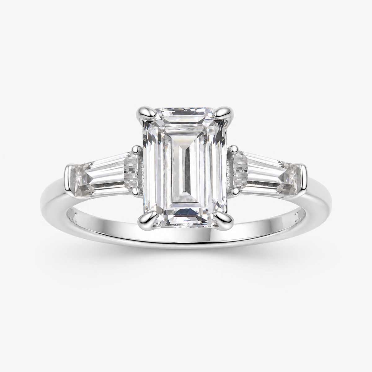 Carlotta Emerald Trilogy Ring