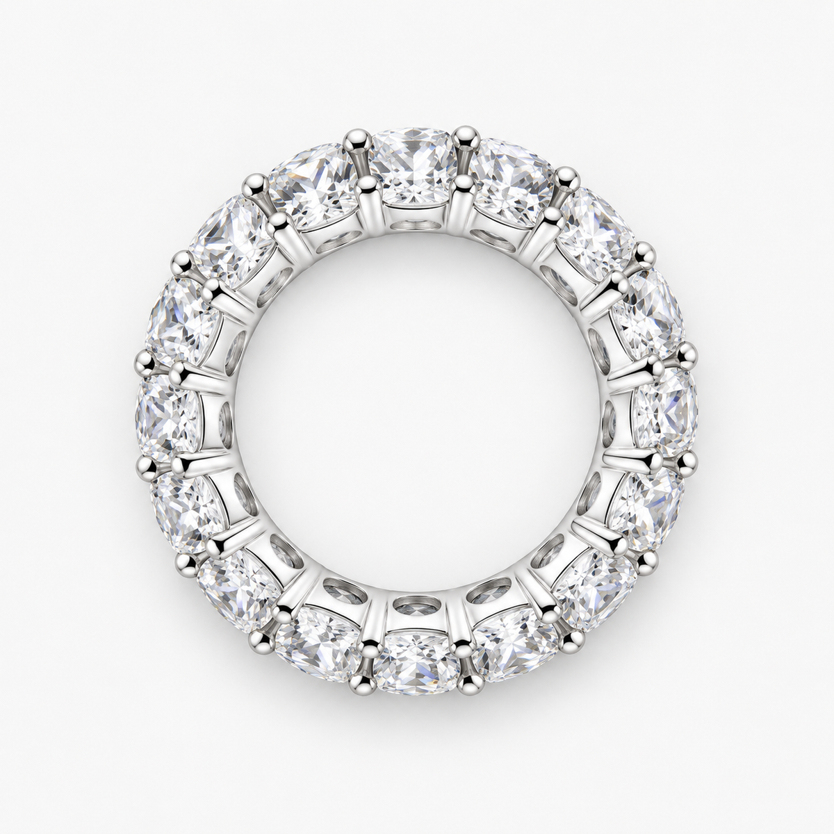 Chiara Cushion Eternity Band