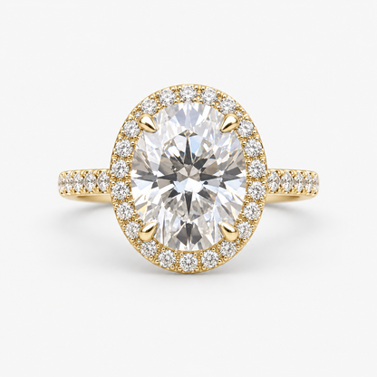 Ilaria Oval Halo Ring