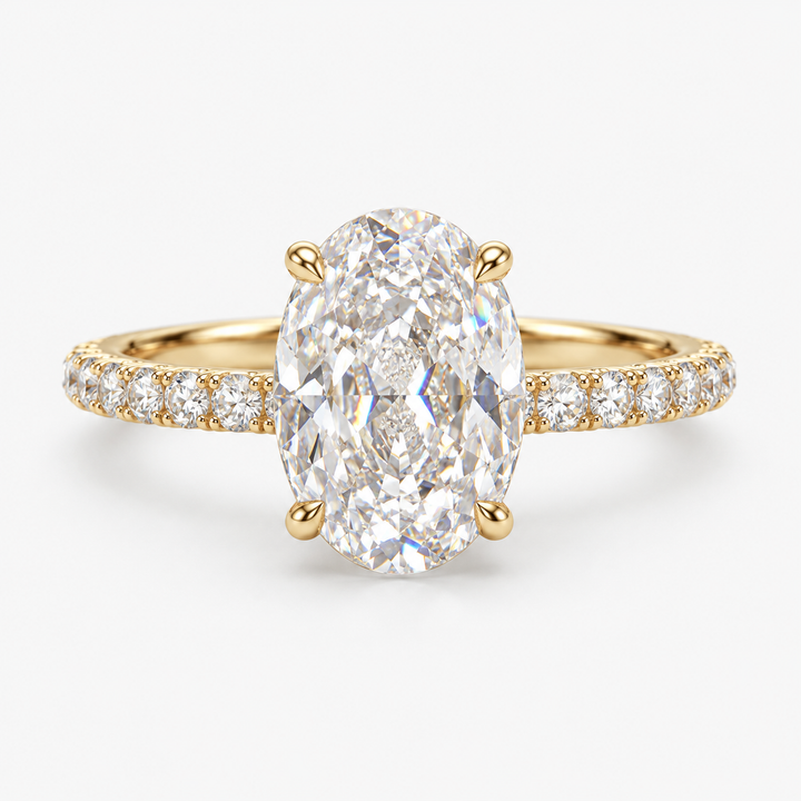 Ottavia Oval Pavé Ring
