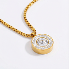 Halo Medallion Necklace