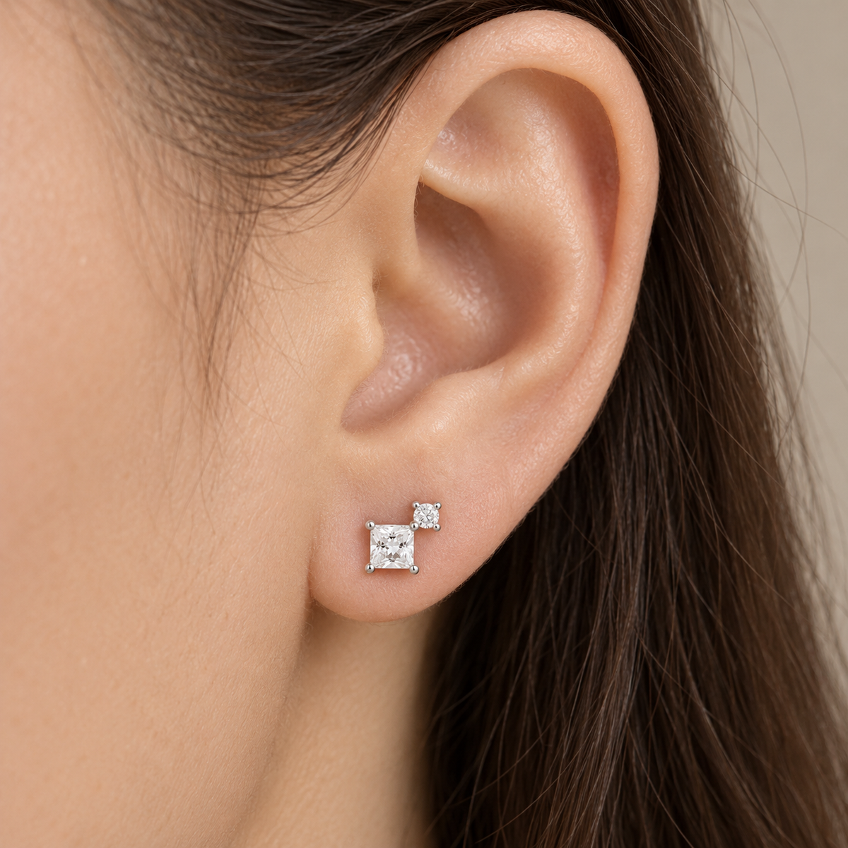 Petite Square Studs