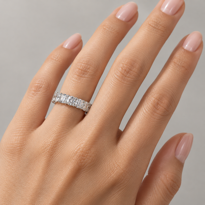 Chiara Cushion Eternity Band