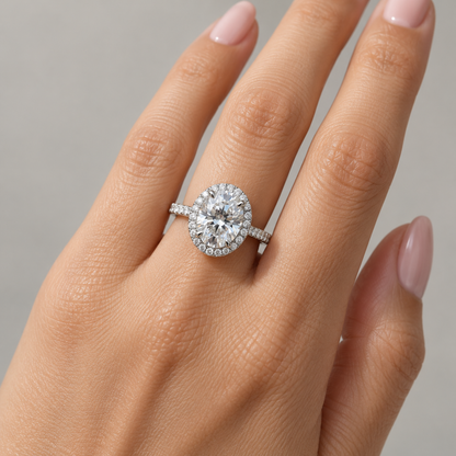 Ilaria Oval Halo Ring