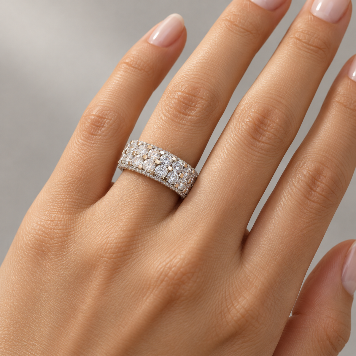 Mia Double Pavé Ring