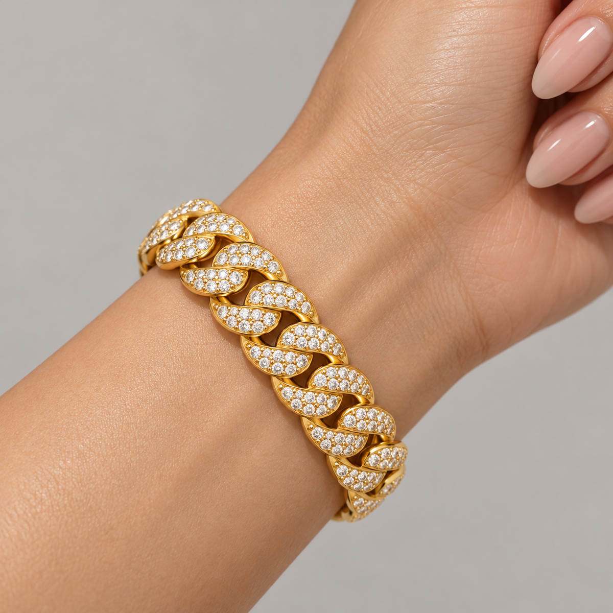 Pavé Cuban Bracelet