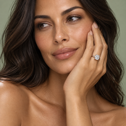 Viola Cushion Solitaire